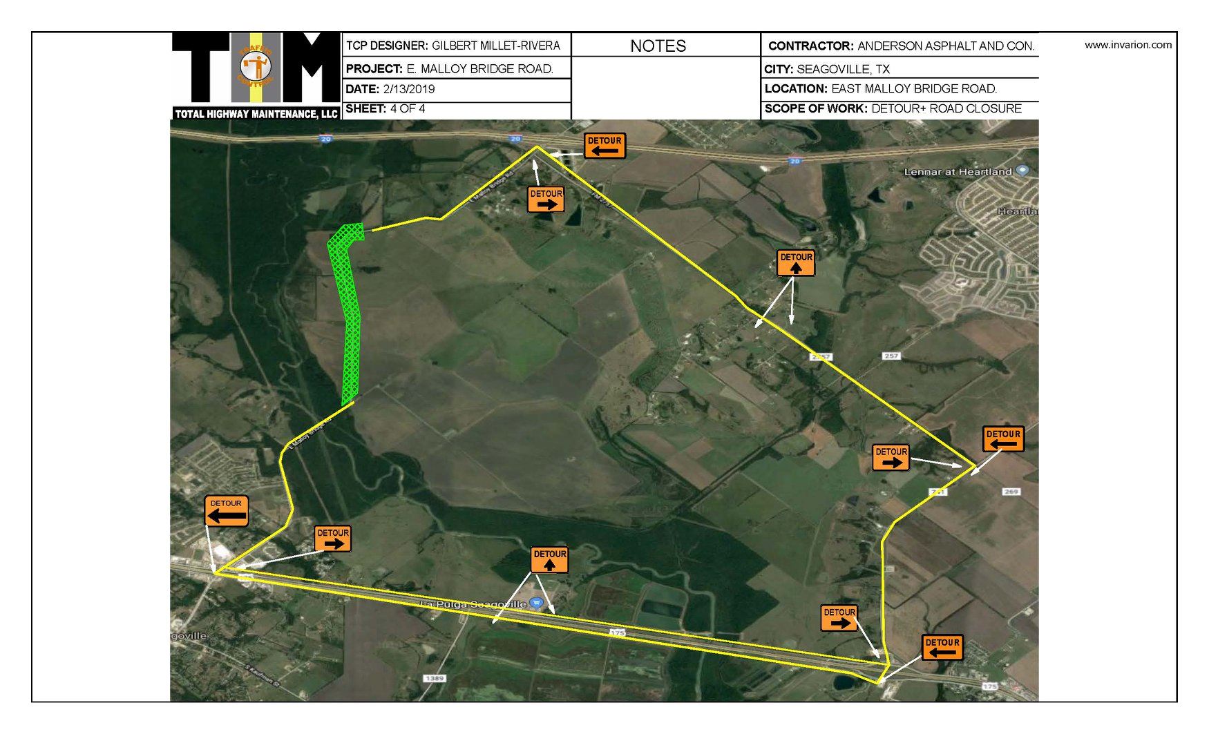 Malloy Bridge Project Detour